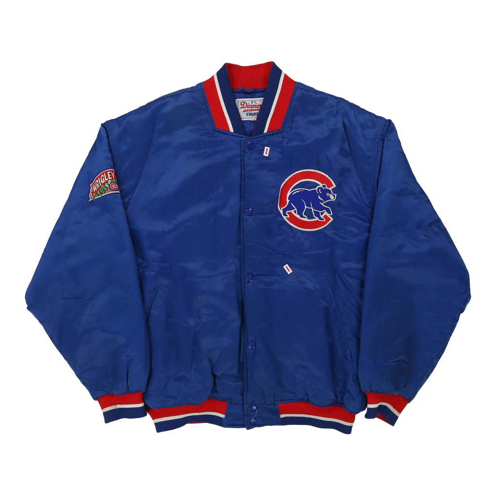 Chicago Cubs Starter MLB Varsity Jacket - XL Blue Polyester - Image 3