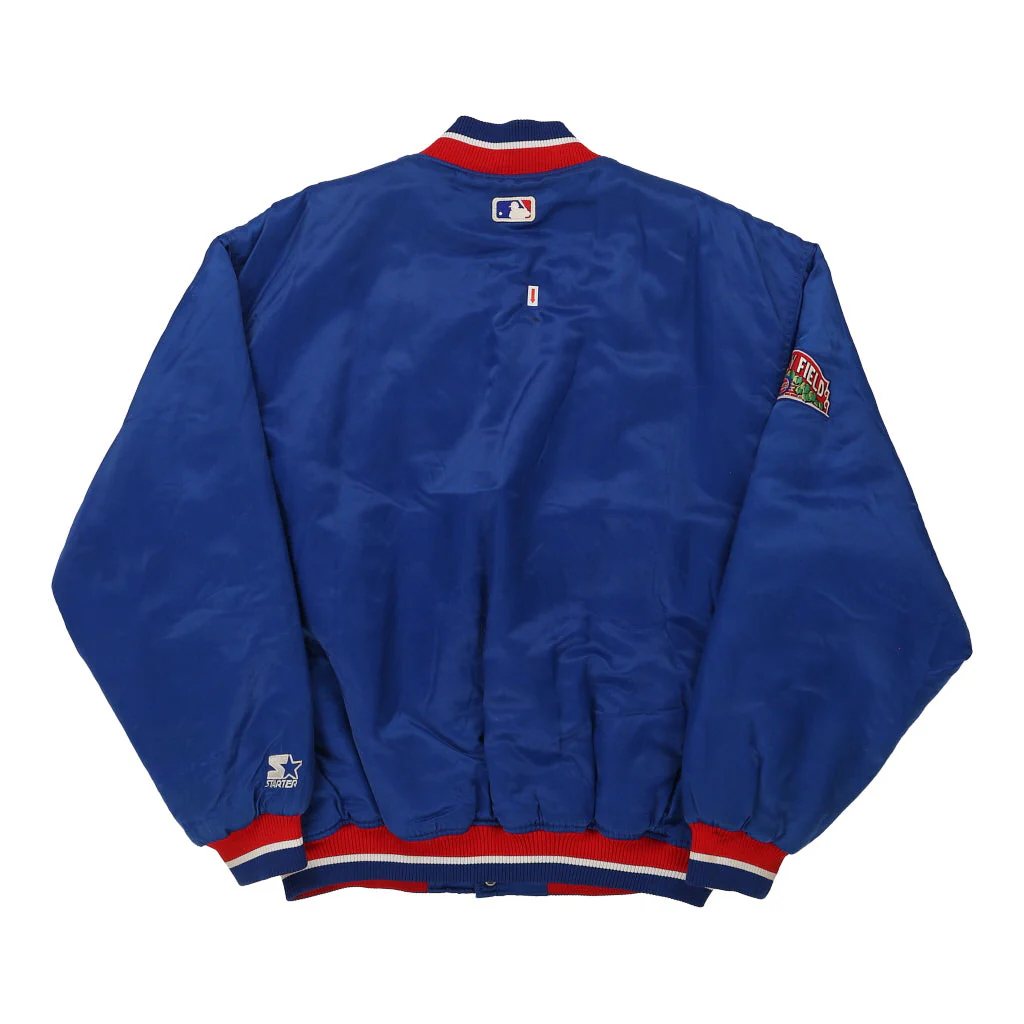 Chicago Cubs Starter MLB Varsity Jacket - XL Blue Polyester - Image 4