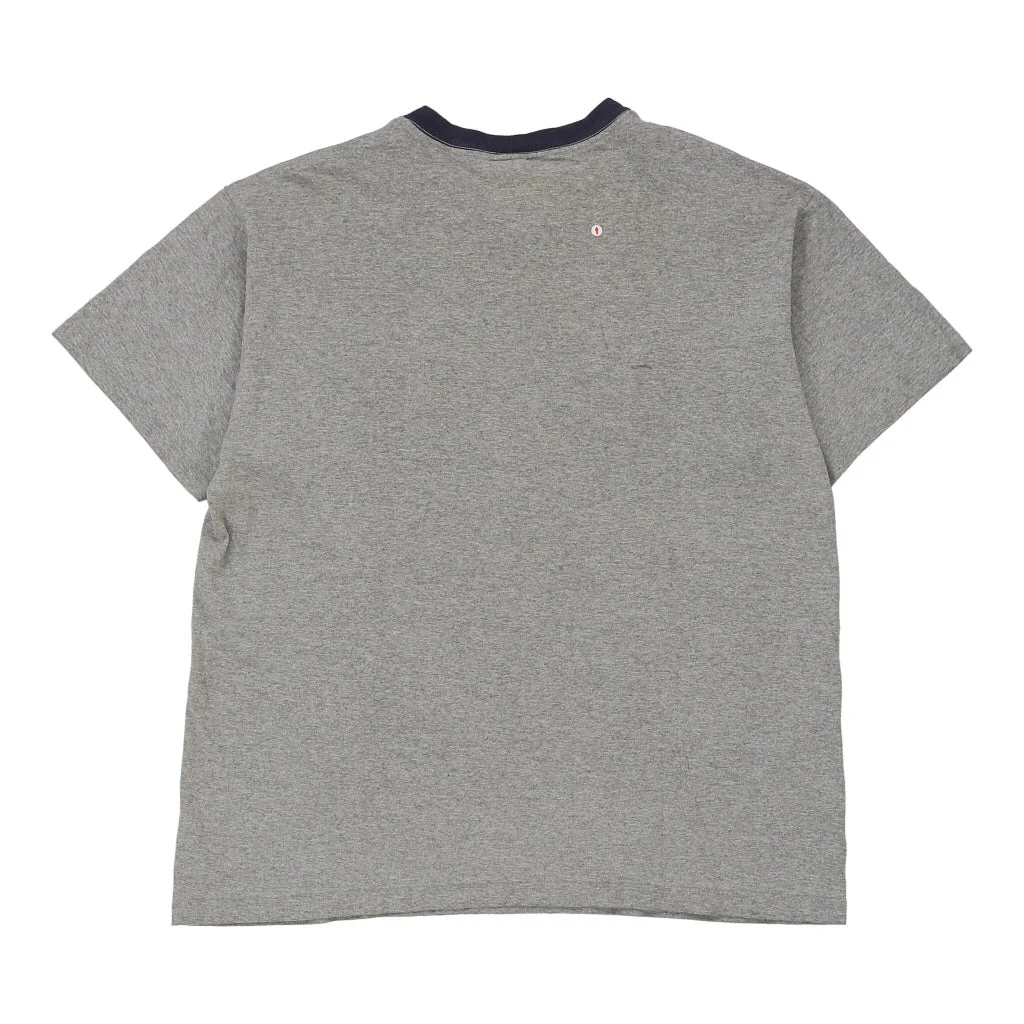 Chicago Hard Rock Cafe V-neck T-Shirt - XL Grey Cotton - Image 4