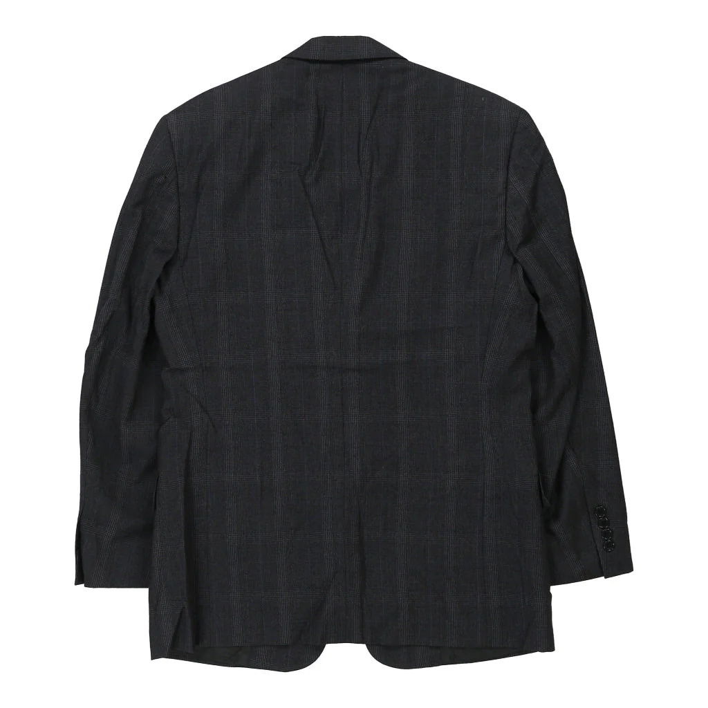 Christian Dior Checked Blazer - Medium Navy Wool - Image 2