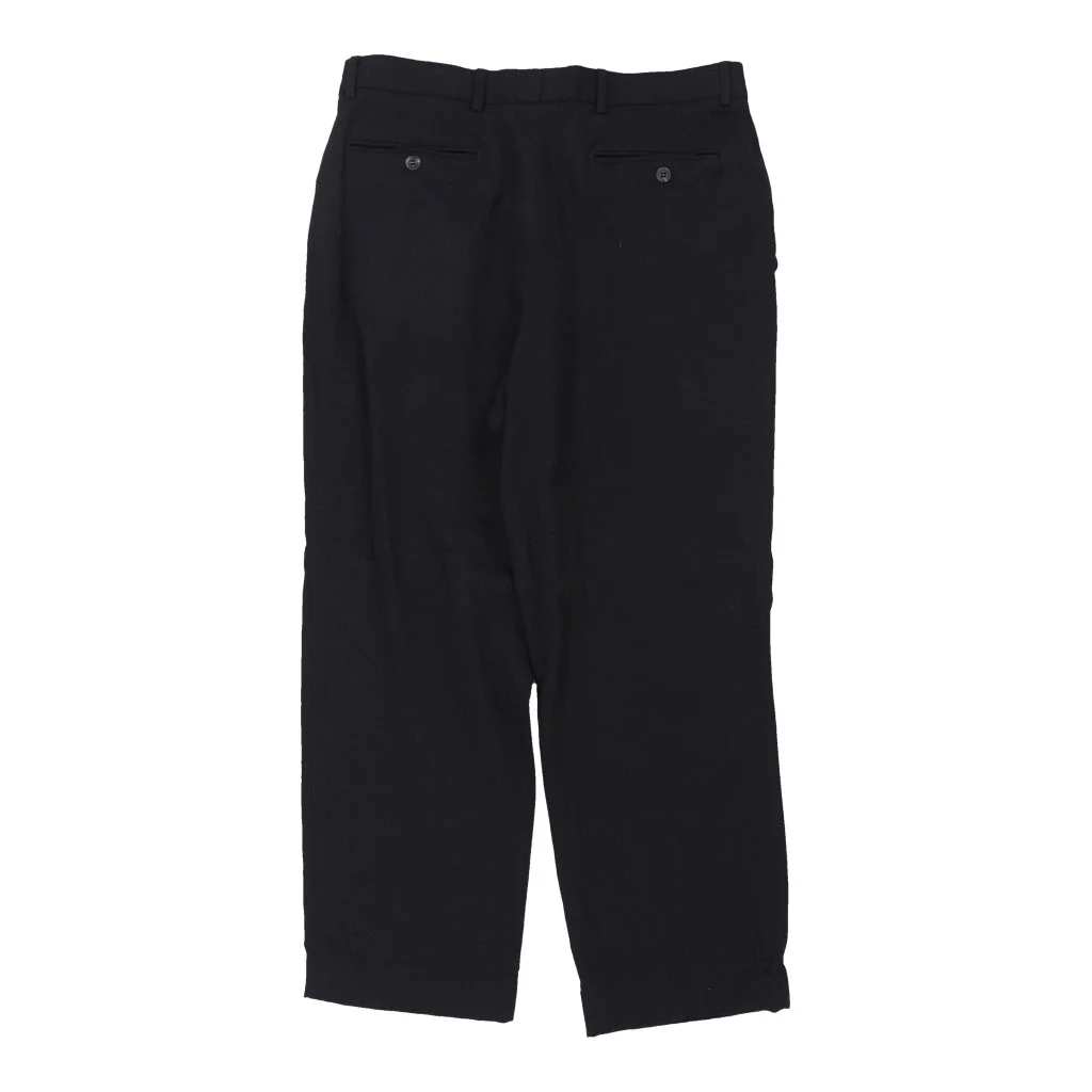 Ciao Trousers - 32W 28L Navy Wool Blend