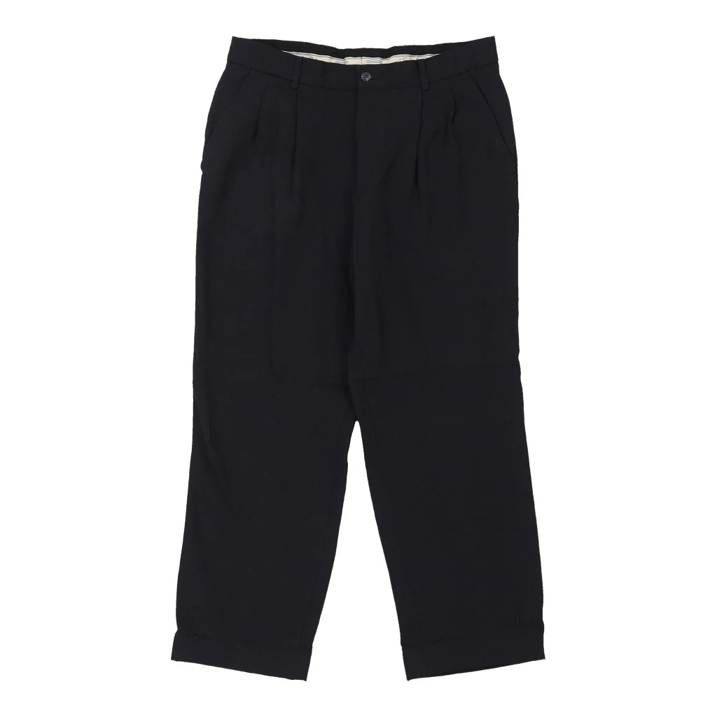 Ciao Trousers - 32W 28L Navy Wool Blend - Image 2