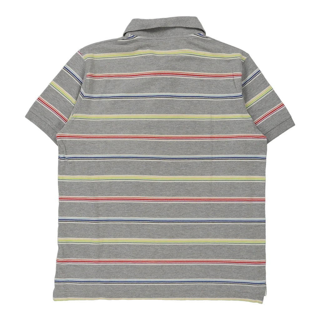 Colmar Striped Polo Shirt - Large Grey Cotton - Image 2
