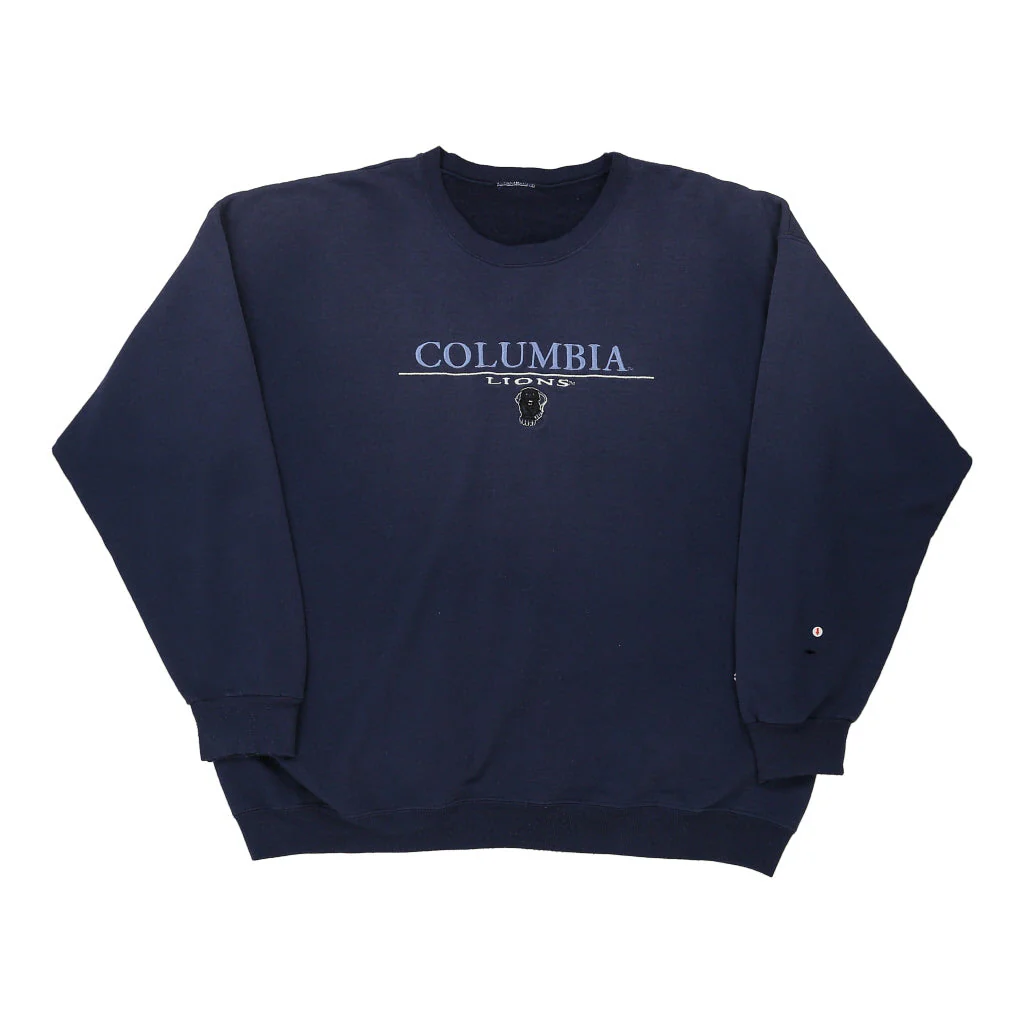 Columbia Lions Unbranded Sweatshirt - 2XL Navy Cotton Blend - Image 3