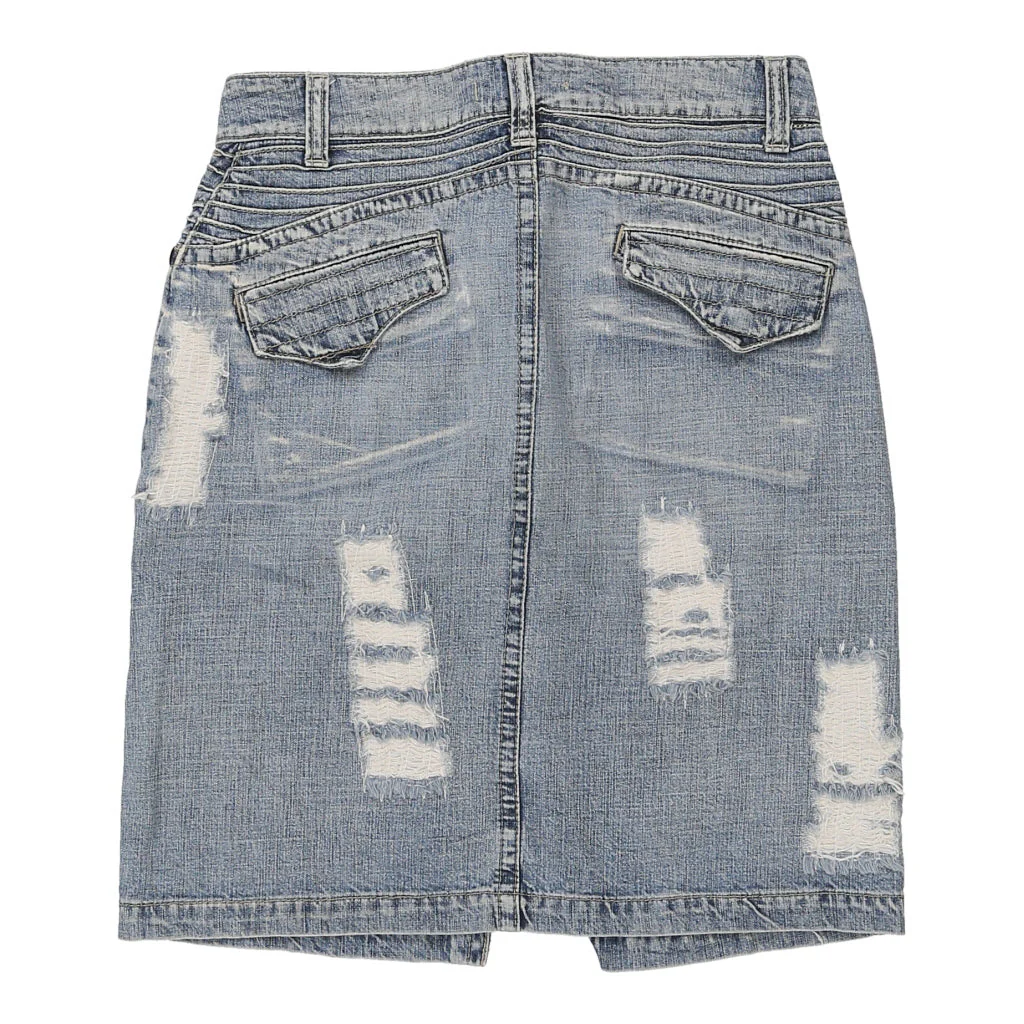 Compagnia Italiana Denim Skirt - 28W UK 8 Light Wash Cotton - Image 2