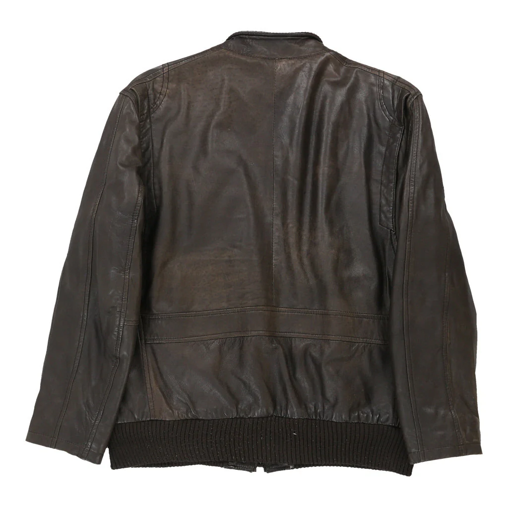 Conbipel Leather Jacket - Large Brown Leather - Image 2