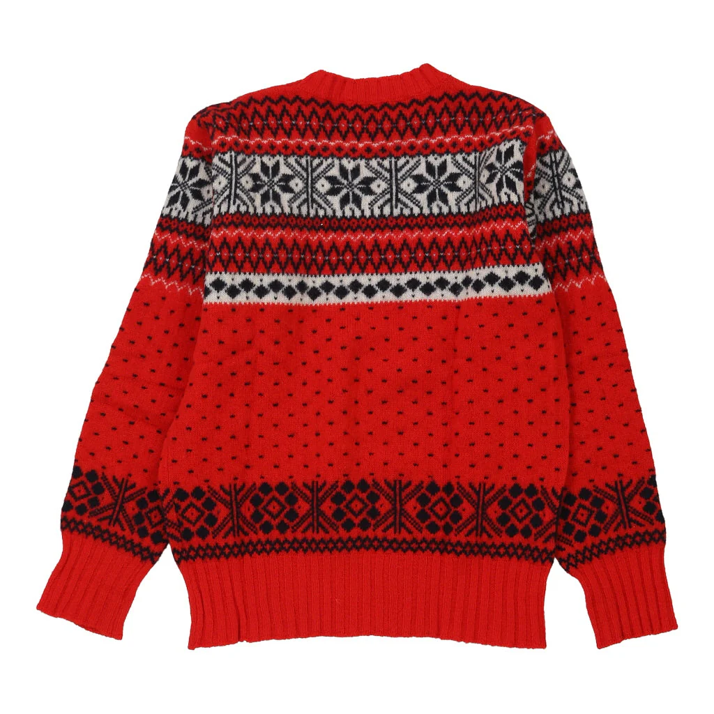 Conte Of Florence Christmas Jumper - Medium Red Wool - Image 2