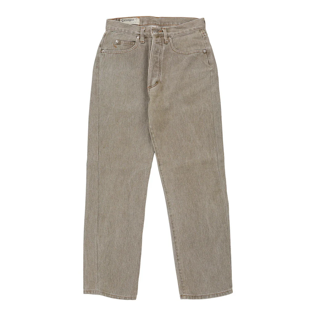 Cotton Belt Jeans - 29W UK 10 Beige Cotton - Image 2