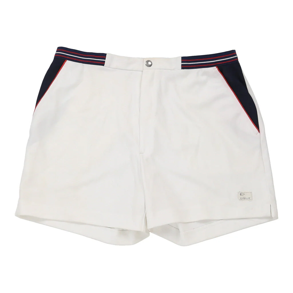 Dielle Sport Shorts - Large White Polyester