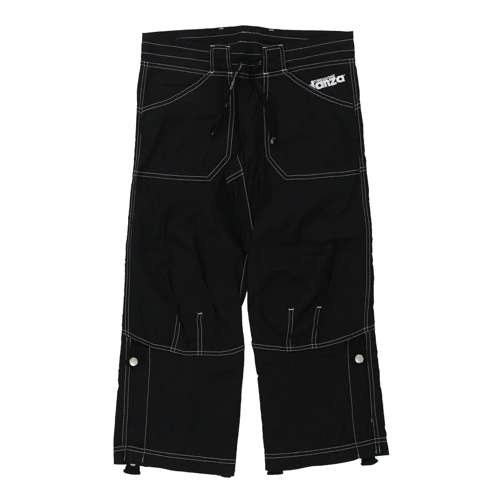 Dimensione Danza Contrast Stitch Sport Shorts - XS Black Cotton