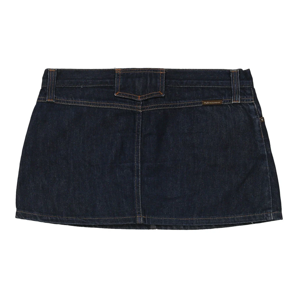 Dolce & Gabbana Mini Denim Skirt - 32W 11L Blue Cotton - Image 2