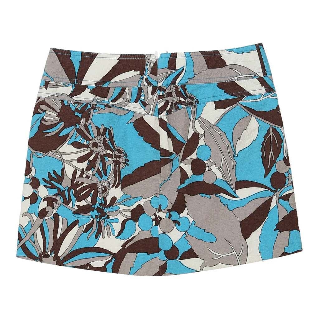 Dolce & Gabbana Floral Skirt - 30W UK 10 Blue Acetate - Image 2