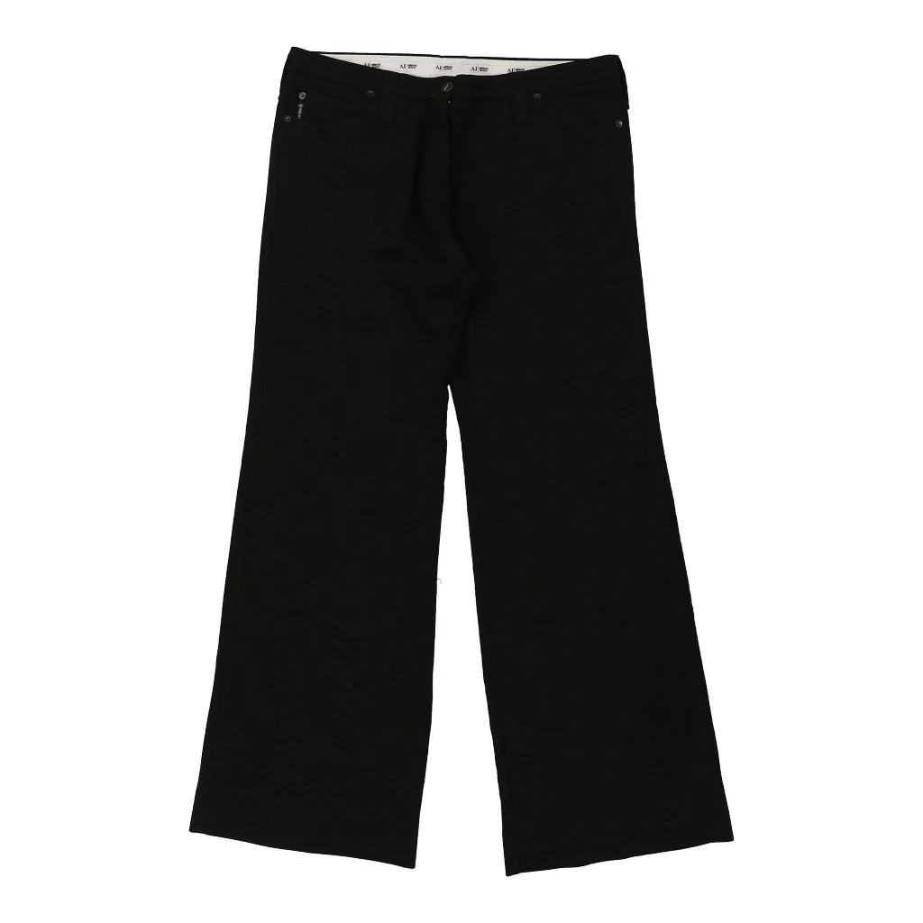 Emporio Armani Trousers - 37W UK 16 Black Polyester Blend - Image 2