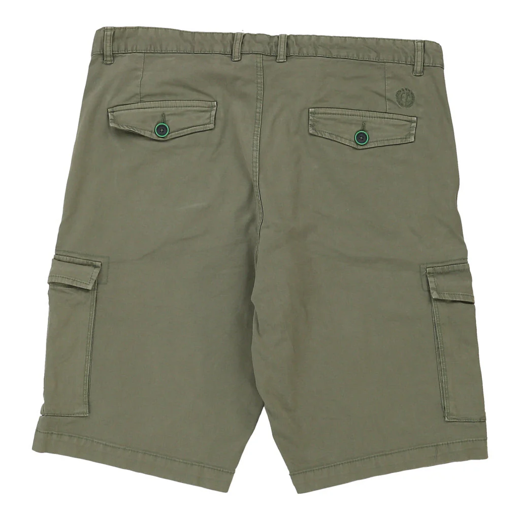 Enrico Coveri Cargo Shorts - 40W 12L Khaki Cotton