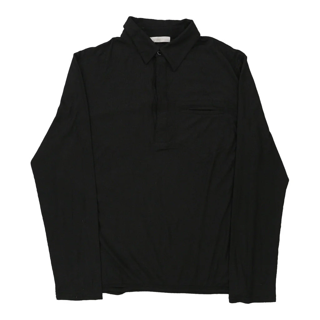 Ermanno Scervino Shirt - Medium Black Cotton Blend