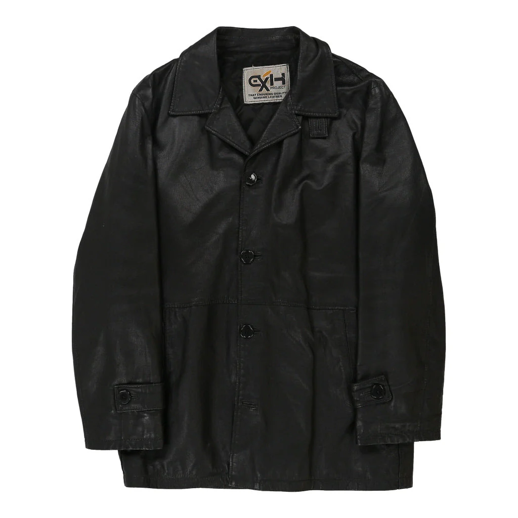 Exh Leather Jacket - Medium Black Leather