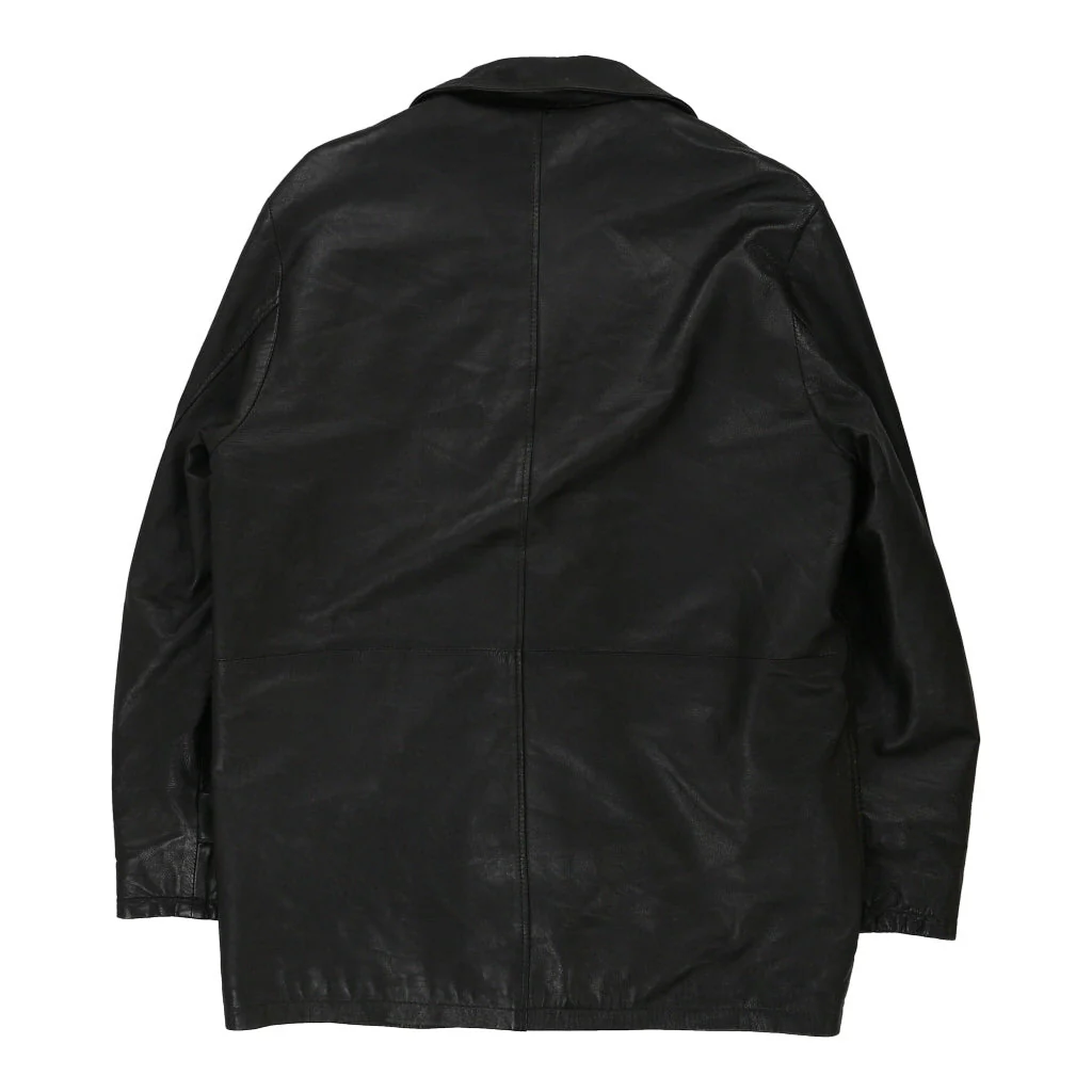 Exh Leather Jacket - Medium Black Leather - Image 2