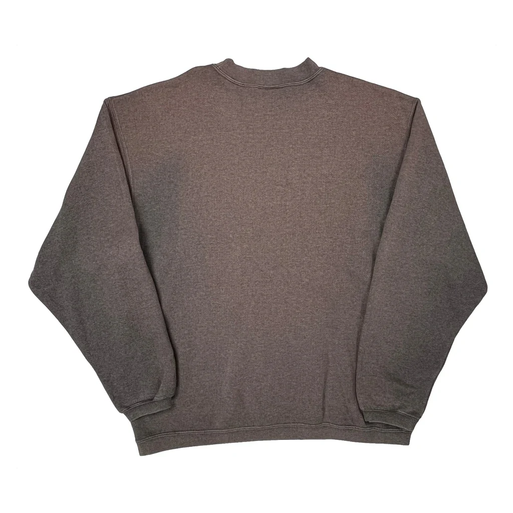 Vintage Faded Adidas Sweatshirt - Small Gray Cotton - Image 2