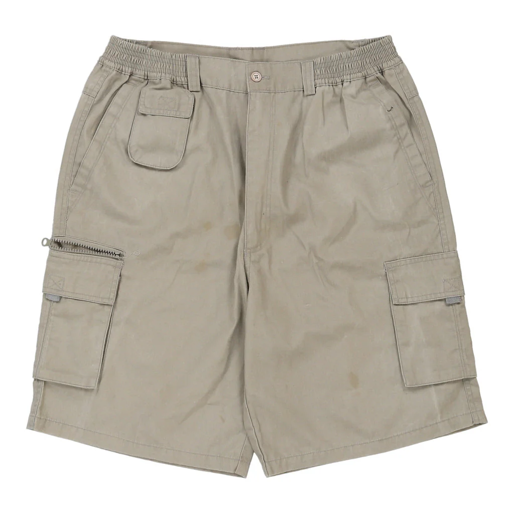 Fashion Sport Cargo Shorts - Medium Beige Cotton - Image 2