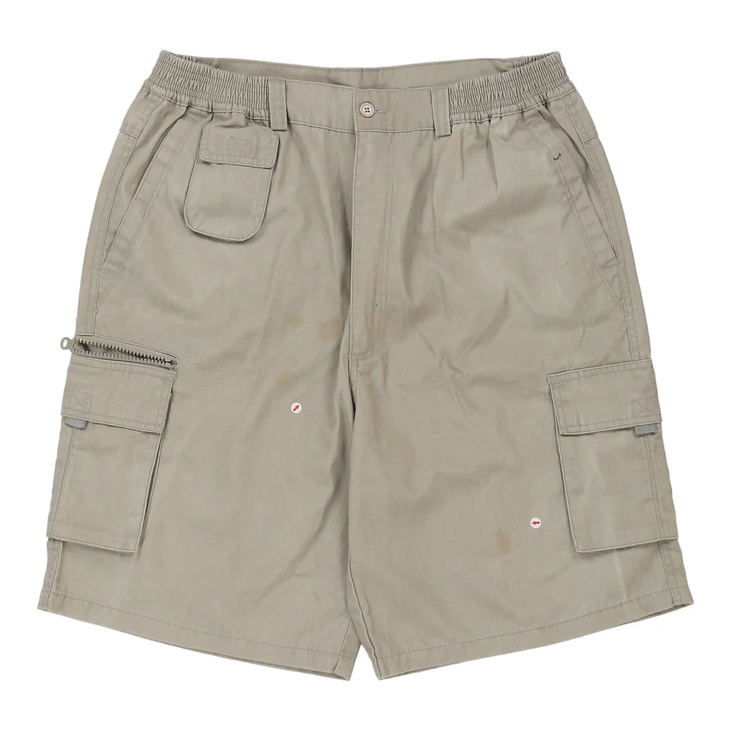 Fashion Sport Cargo Shorts - Medium Beige Cotton - Image 3