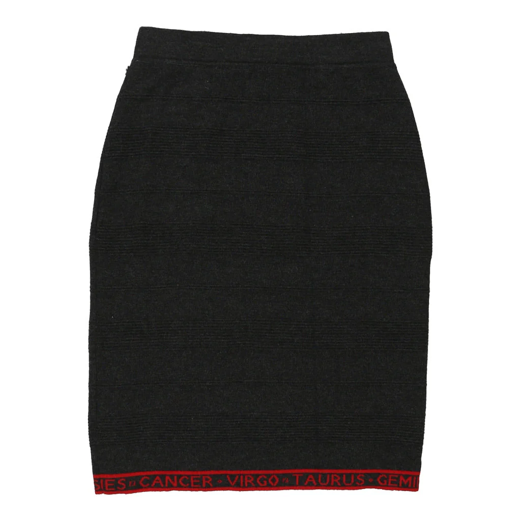 Fendi Midi Pencil Skirt - Large Grey Wool - Image 2