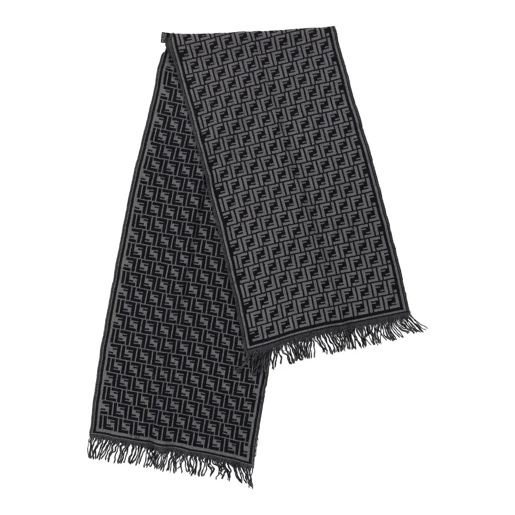 Fendi Scarf - No Size Grey Wool - Image 2