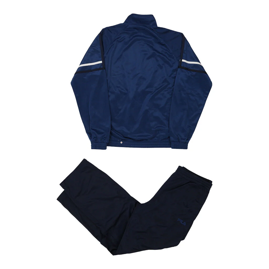 Fila Full Tracksuit - Large Navy Polyester - Image 3