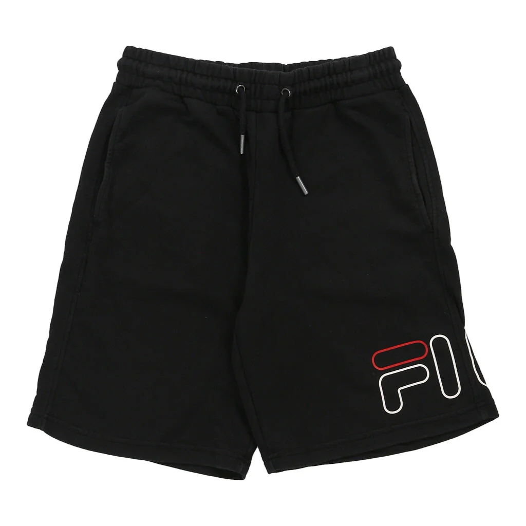 Fila Spellout Sport Shorts - Medium Black Cotton