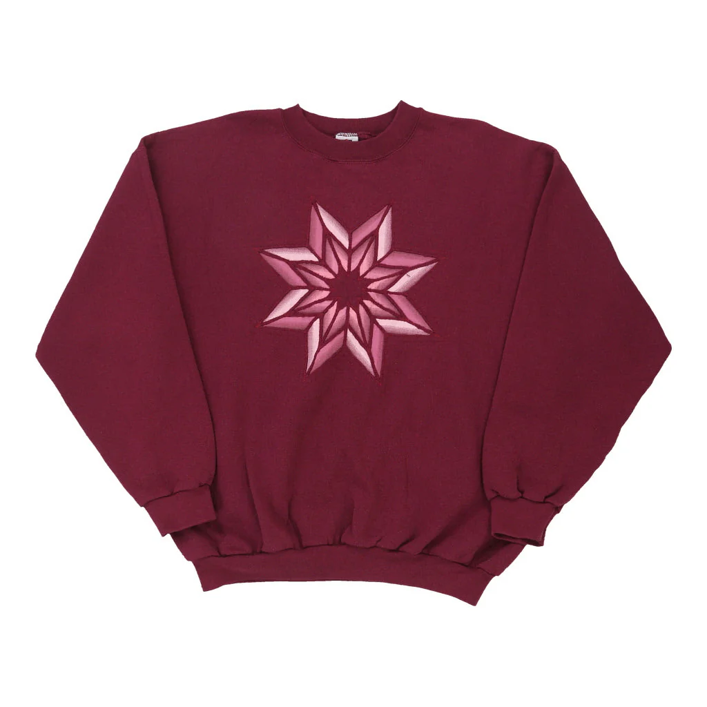 Franklin Sports Graphic Sweatshirt - XL Burgundy Cotton Blend