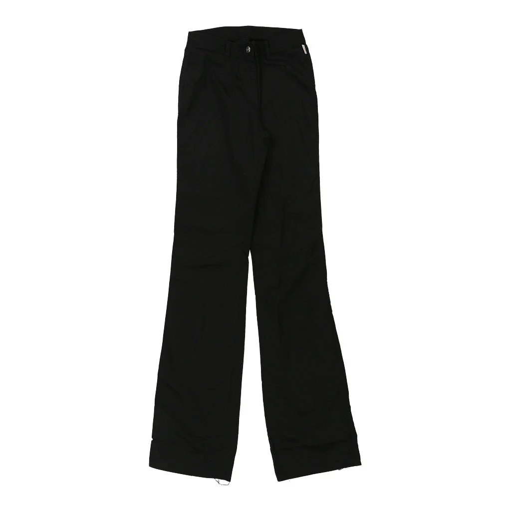 Gas Trousers - 27W UK 8 Black Cotton - Image 2