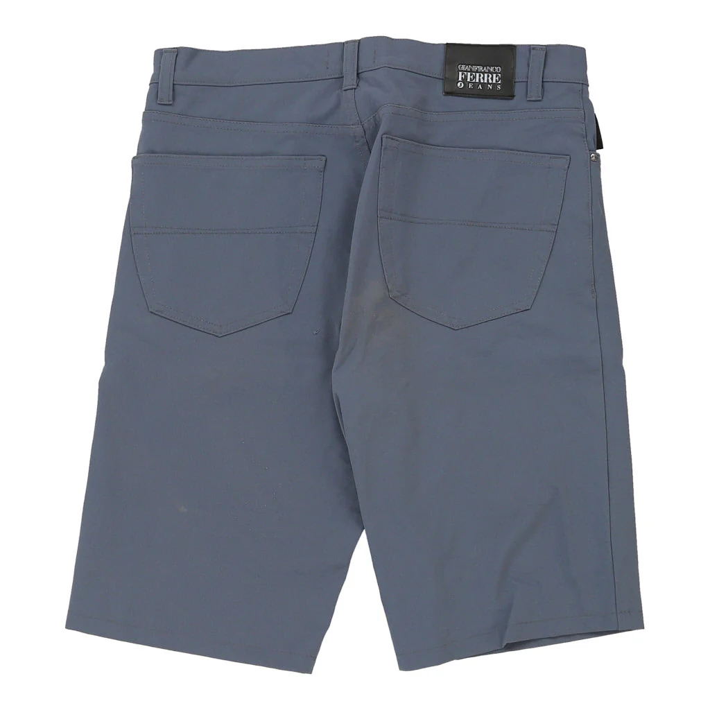 Gianfranco Ferre Shorts - 32W 13L Blue Cotton
