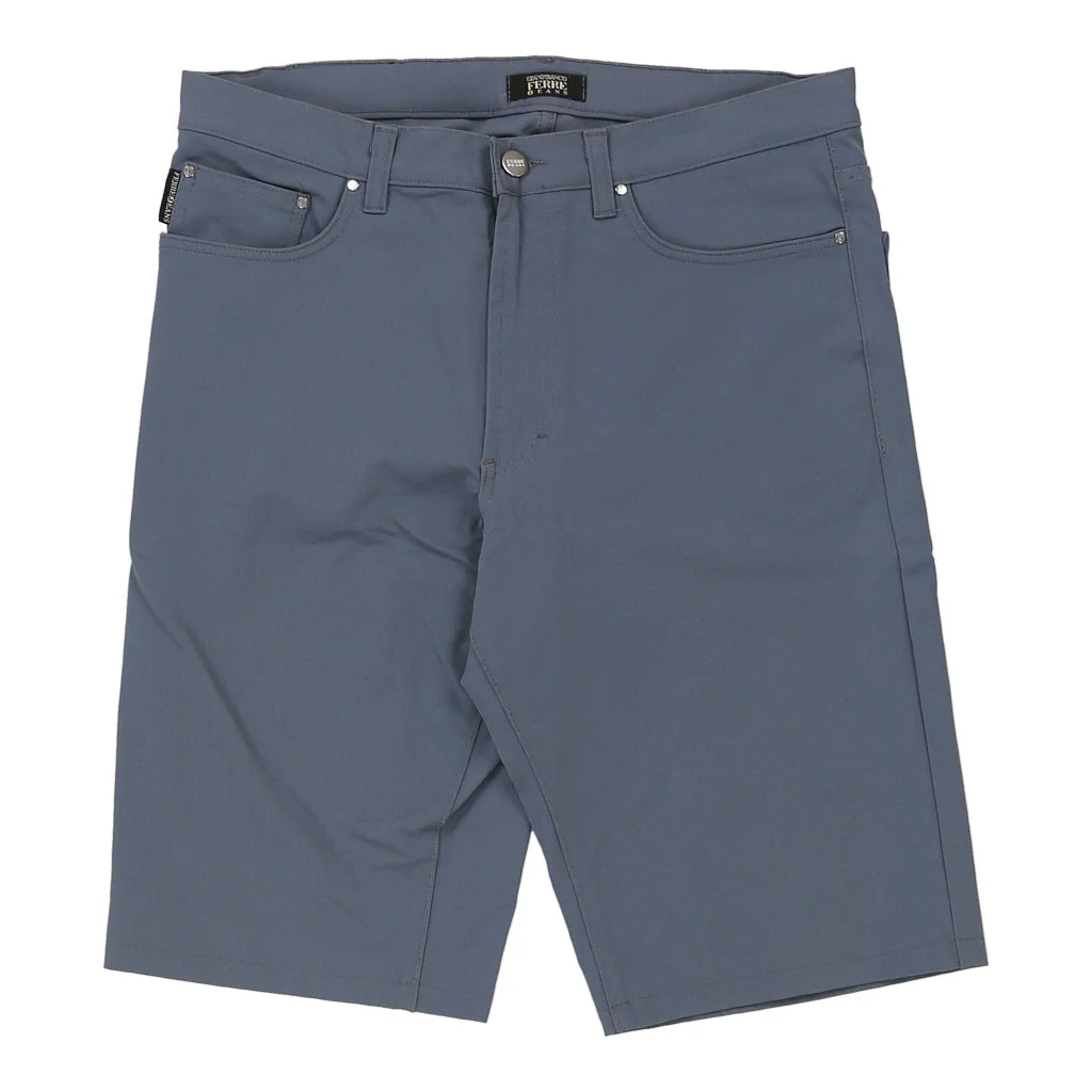 Gianfranco Ferre Shorts - 32W 13L Blue Cotton - Image 2