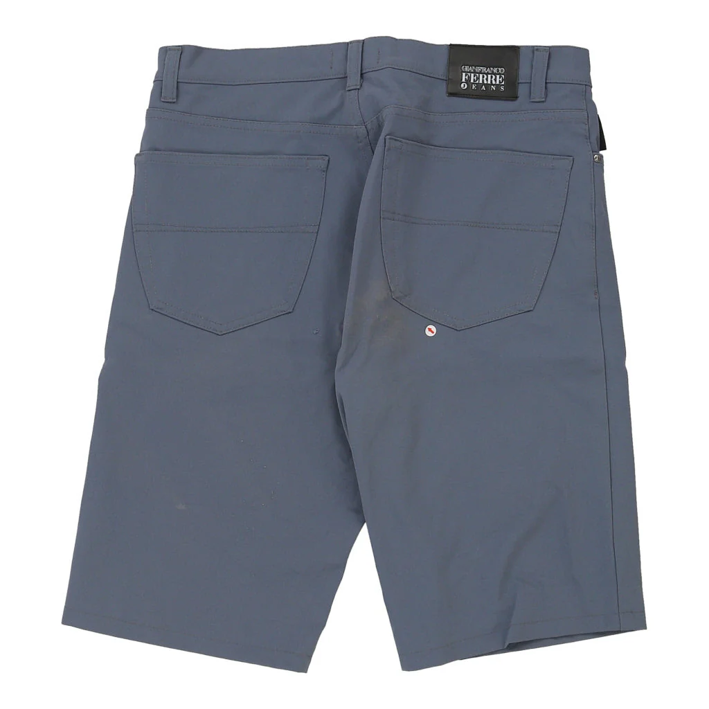 Gianfranco Ferre Shorts - 32W 13L Blue Cotton - Image 3
