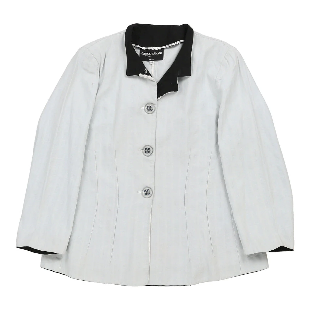 Giorgio Armani Jacket - Medium Blue Cotton