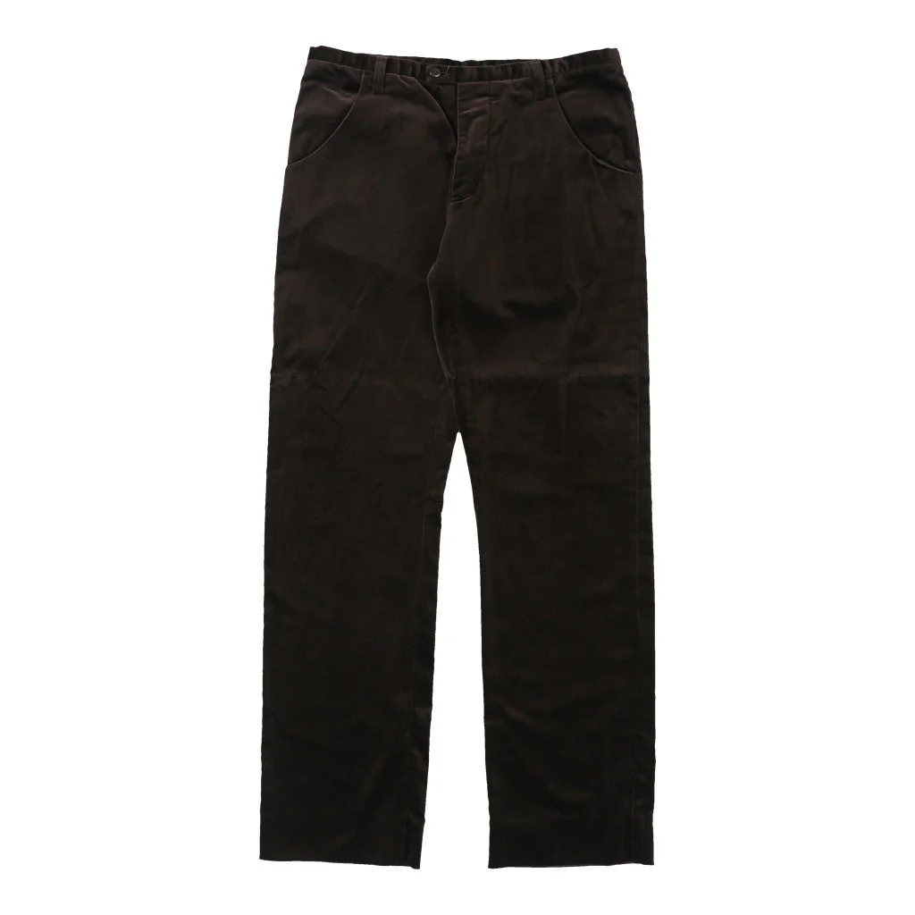 Green Line Emporio Armani Trousers - 33W 33L Brown Cotton - Image 2