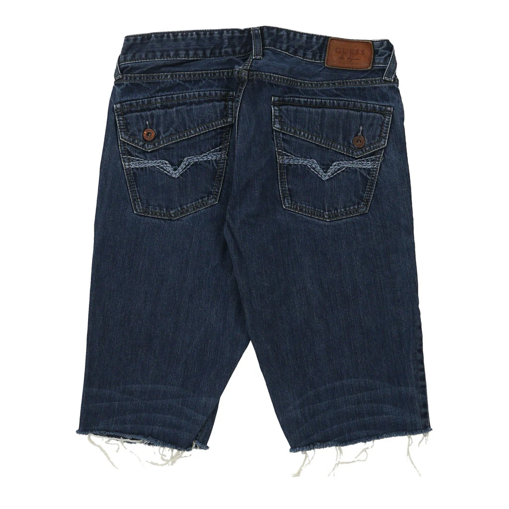 Guess Denim Shorts - 30W 14L Blue Cotton