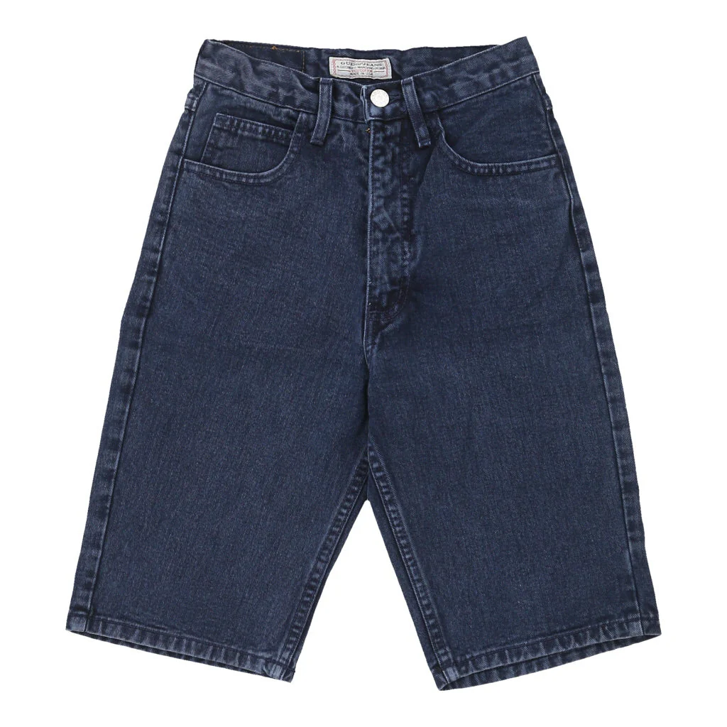 Guess Denim Shorts - 23W UK 4 Navy Cotton - Image 2