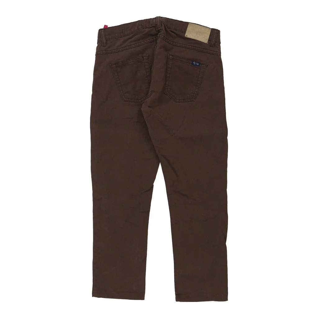 Harmont & Blaine Trousers - 30W UK 8 Brown Cotton