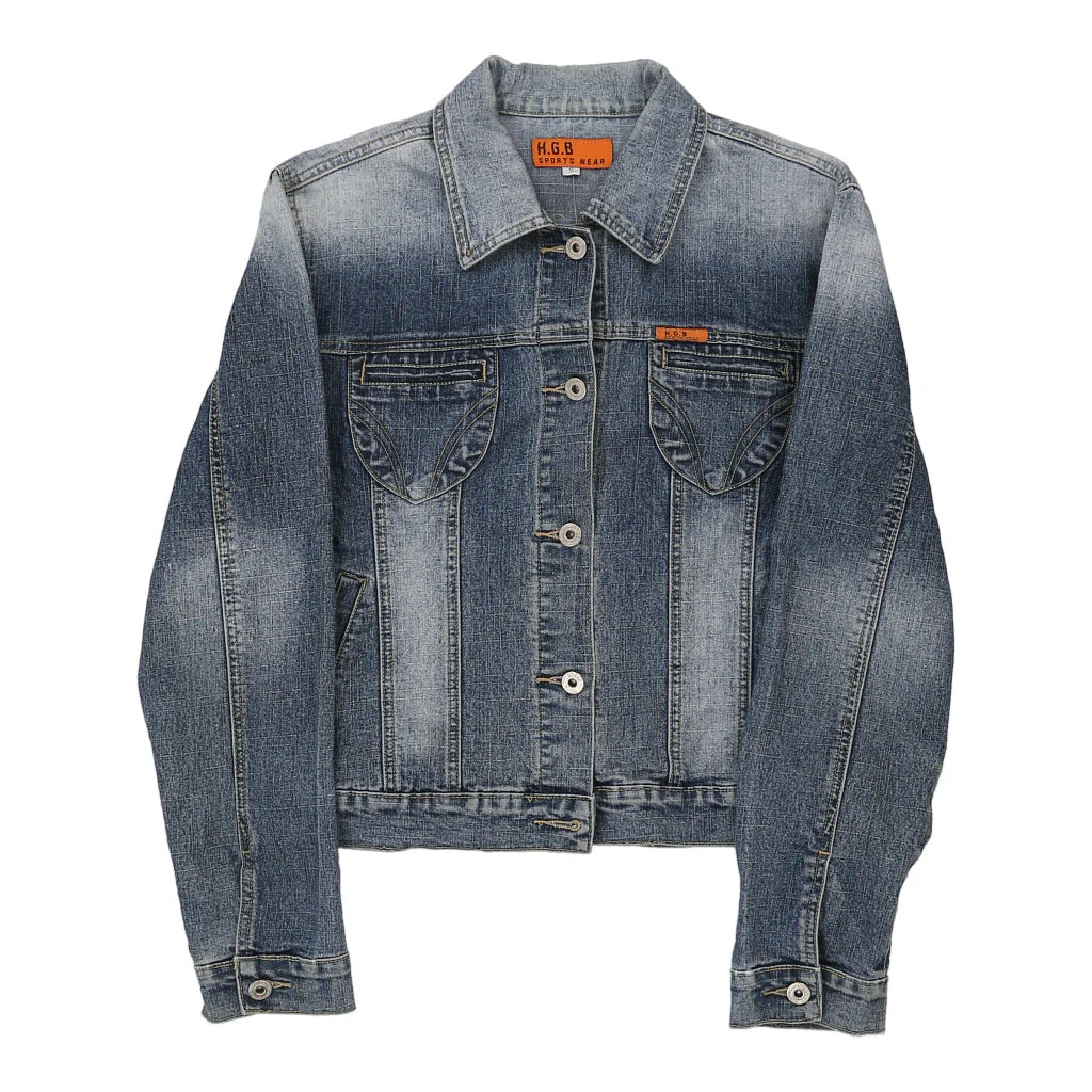 Hgb Denim Jacket - Small Blue Cotton