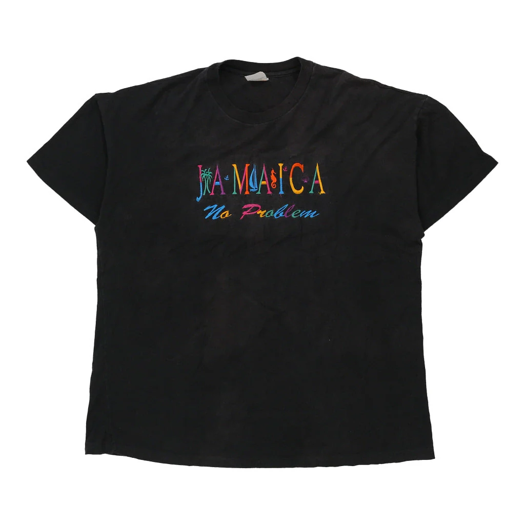 Jamaica Sun Island T-Shirt - 3XL Black Cotton