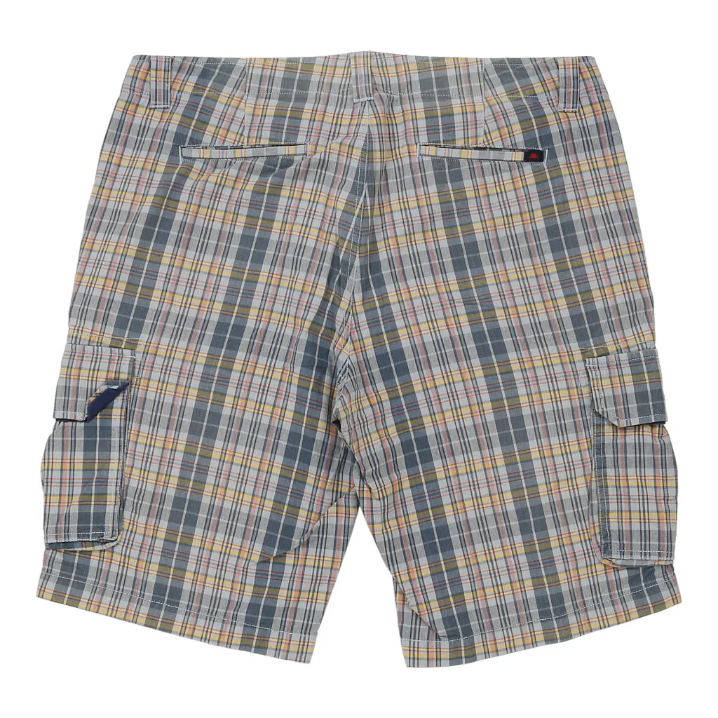 Kappa Checked Cargo Shorts - 40W 12L Multicoloured Cotton