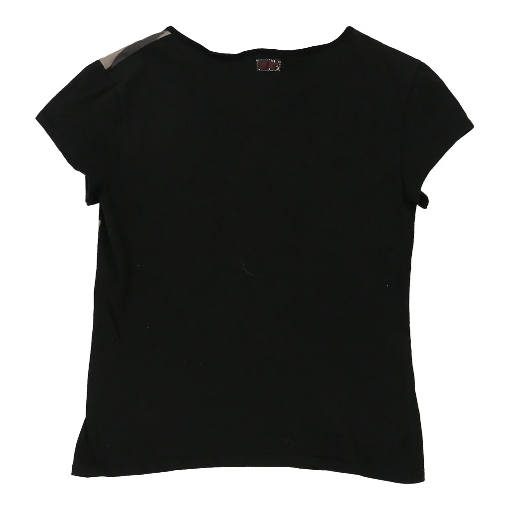 Krizia Graphic T-Shirt - Medium Black Cotton - Image 2