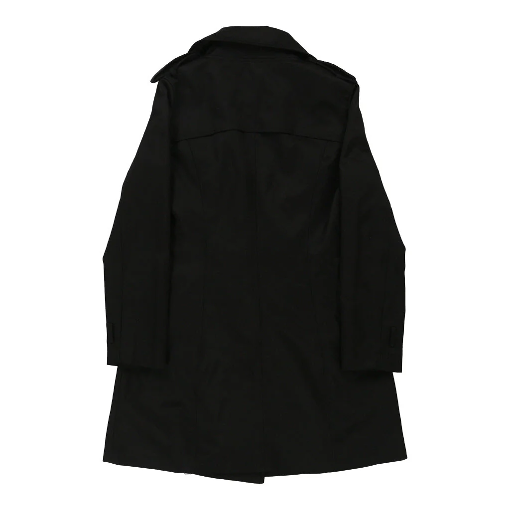 Kutti Trench Coat - Medium Black Cotton - Image 2