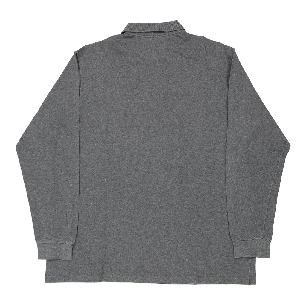Lacoste Long Sleeve Polo Shirt - 2XL Grey Cotton - Image 2