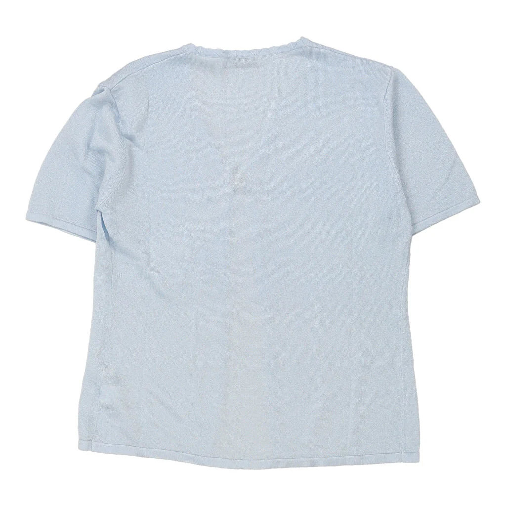 Last Woman Cardigan - Small Blue Polyester Blend - Image 2