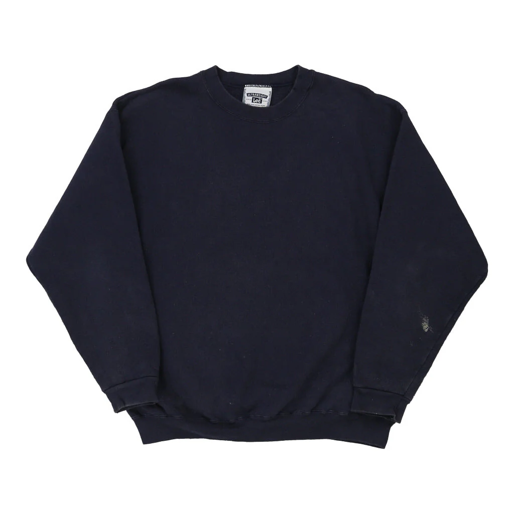 Lee Sweatshirt - Large Navy Cotton Blend