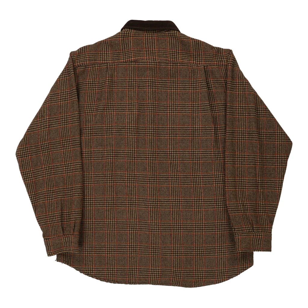 Lewel Checked Overshirt - XL Brown Acrylic Blend - Image 2