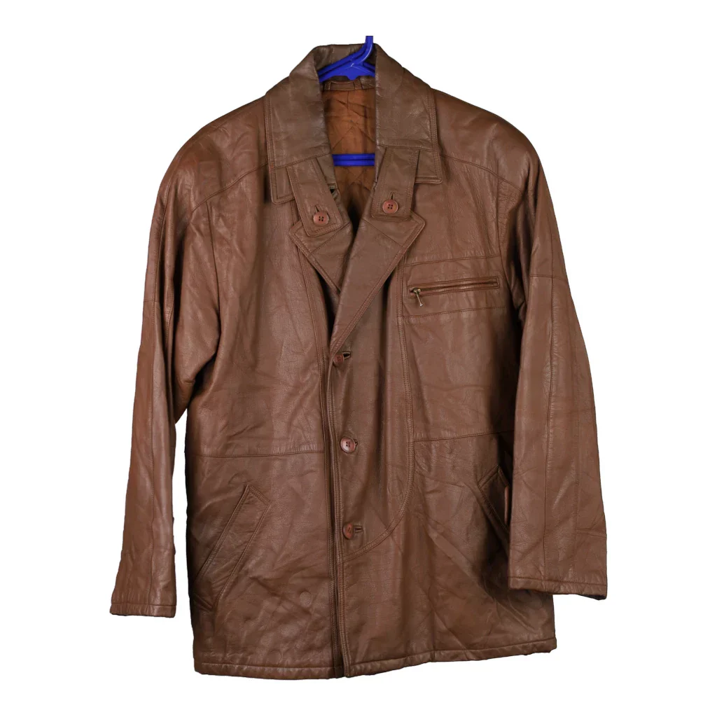Linea Uno Leather Jacket - Large Brown Leather