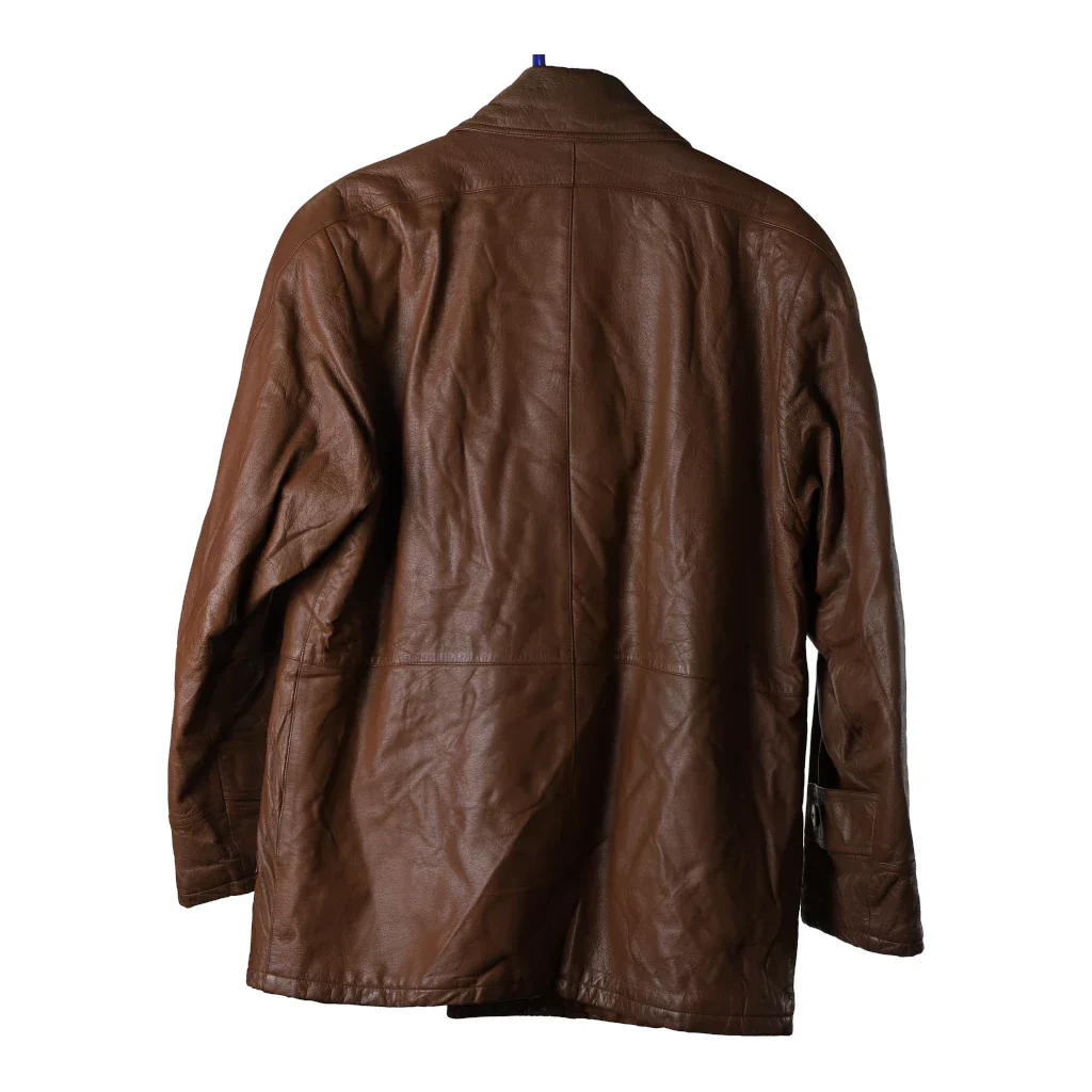 Linea Uno Leather Jacket - Large Brown Leather - Image 2