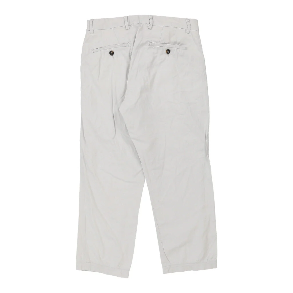 Liu Jo Trousers - 32W UK 12 White Cotton